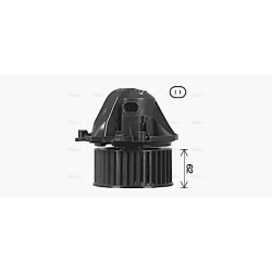 AVA Heater Blower Motor AVA QUALITY COOLING BW8605 OE Ref 67326935371 AVA QUALITY COOLING