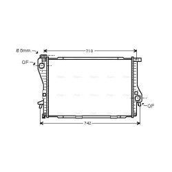 AVA Radiator AVA QUALITY COOLING BWA2235 OE Ref 1436062