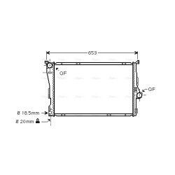 AVA Radiator AVA QUALITY COOLING BWA2278 OE Ref 17111611565