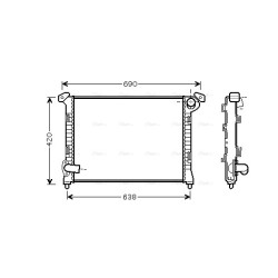 AVA Radiator AVA QUALITY COOLING BWA2314 OE Ref 17117570821
