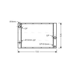 Radiator AVA QUALITY COOLING BWA2338 OE Ref 17117534914