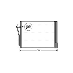 AVA AC Condenser AVA QUALITY COOLING BWA5371D OE Ref 6450 9 255 984