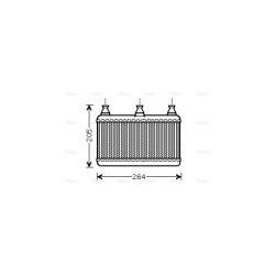 AVA Heater Matrix AVA QUALITY COOLING BWA6341 OE Ref 6.933.922