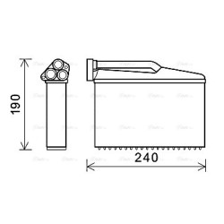 AVA Heater Matrix AVA QUALITY COOLING BWA6541 OE Ref 64118373840