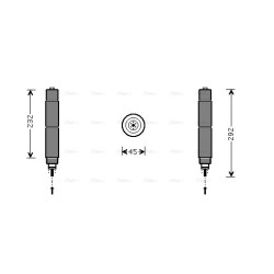 AC Dryer AVA QUALITY COOLING BWD078 OE Ref JRJ100410