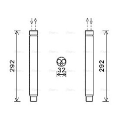 AC Dryer AVA QUALITY COOLING BWD445 OE Ref 64504270545