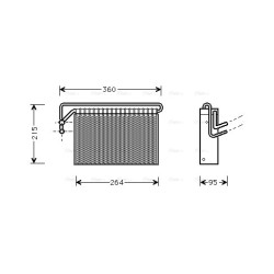 AVA AC Evaporator AVA QUALITY COOLING BWV024 OE Ref 6411.8.384.251