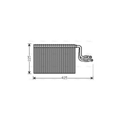 AC Evaporator AVA QUALITY COOLING BWV364 OE Ref 6411.6.934.781