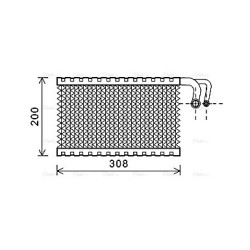 AVA AC Evaporator AVA QUALITY COOLING BWV399 OE Ref 6.946.043