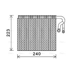 AVA AC Evaporator AVA QUALITY COOLING BWV403 OE Ref 64111499134