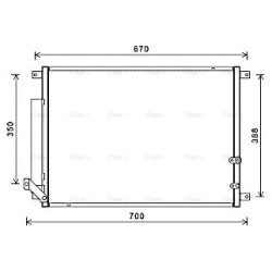 AVA AC Condenser AVA QUALITY COOLING CC5001D OE Ref 15932849