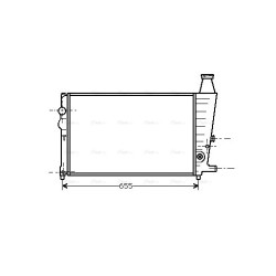 AVA Radiator AVA QUALITY COOLING CN2011 OE Ref 95495384
