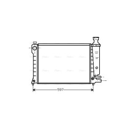 Radiator AVA QUALITY COOLING CN2036 OE Ref 96031483