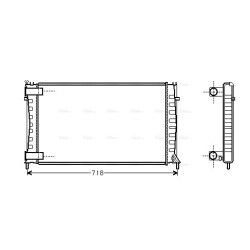 AVA Radiator AVA QUALITY COOLING CN2144 OE Ref 133032