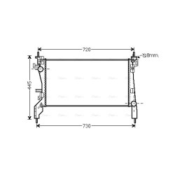 AVA Radiator AVA QUALITY COOLING CN2262 OE Ref 1330.V0
