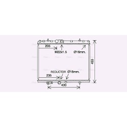 AVA Radiator AVA QUALITY COOLING CN2312 OE Ref 1333.50