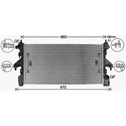 Radiator AVA QUALITY COOLING CN2319 OE Ref 1629086780