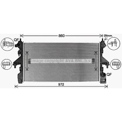 Radiator AVA QUALITY COOLING CN2321 OE Ref 1626264480