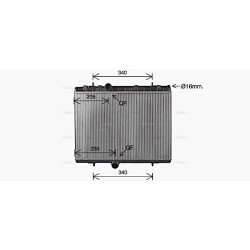 AVA Radiator AVA QUALITY COOLING CN2334 OE Ref 1610921480