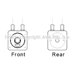 AVA Engine Oil Cooler AVA QUALITY COOLING CN3287 OE Ref 227554