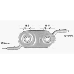 Engine Oil Cooler AVA QUALITY COOLING CN3336 OE Ref 1103G9