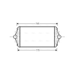 AVA Intercooler AVA QUALITY COOLING CN4086 OE Ref 1472059080