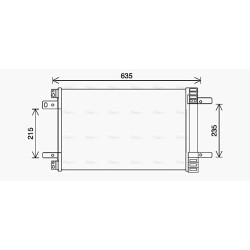 AVA AC Condenser AVA QUALITY COOLING CN5311D OE Ref 9673629780