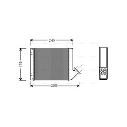 AVA Heater Matrix AVA QUALITY COOLING CN6031 OE Ref 75515461