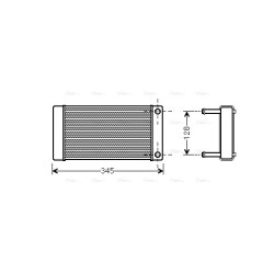 AVA Heater Matrix AVA QUALITY COOLING CN6265 OE Ref 644891