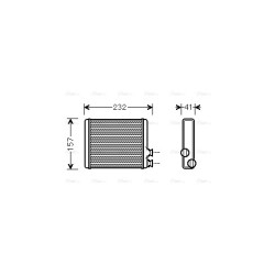 AVA Heater Matrix AVA QUALITY COOLING CN6286 OE Ref 6448V3