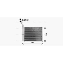 AVA Heater Matrix AVA QUALITY COOLING CN6330 OE Ref 6448.N0