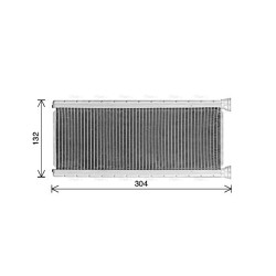 AVA Heater Matrix AVA QUALITY COOLING CN6339 OE Ref 1609730580