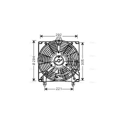 AVA Radiator Fan AVA QUALITY COOLING CN7517 OE Ref 95603164