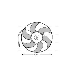 AVA Radiator Fan AVA QUALITY COOLING CN7519 OE Ref 1254.70