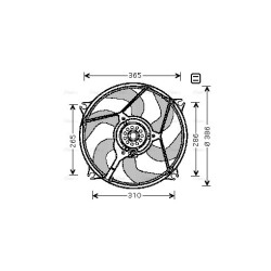 AVA Radiator Fan AVA QUALITY COOLING CN7529 OE Ref 125395