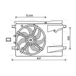 AVA Radiator Fan AVA QUALITY COOLING CN7549 OE Ref 1253P2