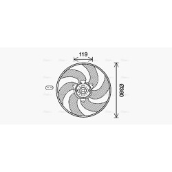 AVA Radiator Fan AVA QUALITY COOLING CN7555 OE Ref 1253A0