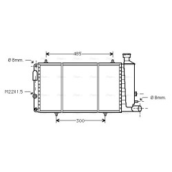 AVA Radiator AVA QUALITY COOLING CNA2033 OE Ref 96148094
