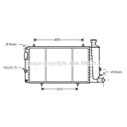 AVA Radiator AVA QUALITY COOLING CNA2034 OE Ref 96029202