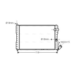 AVA Radiator AVA QUALITY COOLING CNA2037 OE Ref 1301C4