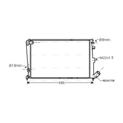 AVA Radiator AVA QUALITY COOLING CNA2064 OE Ref 1331JC