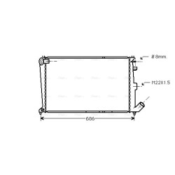 AVA Radiator AVA QUALITY COOLING CNA2066 OE Ref 1331HY