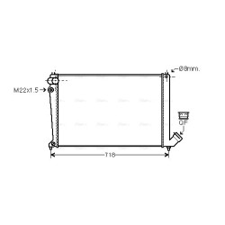 AVA Radiator AVA QUALITY COOLING CNA2105 OE Ref 1301.GA