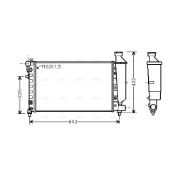 AVA Radiator AVA QUALITY COOLING CNA2116 OE Ref 1301SY