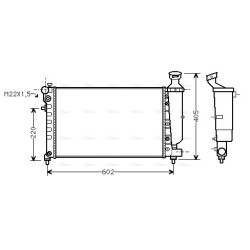 AVA Radiator AVA QUALITY COOLING CNA2118 OE Ref 133029