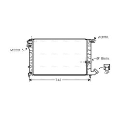 AVA Radiator AVA QUALITY COOLING CNA2134 OE Ref 1330.10