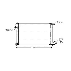 AVA Radiator AVA QUALITY COOLING CNA2137 OE Ref 1330.10