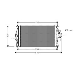 AVA Intercooler AVA QUALITY COOLING CNA4126 OE Ref 0384F4