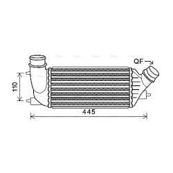 AVA Intercooler AVA QUALITY COOLING CNA4270 OE Ref 1440010980