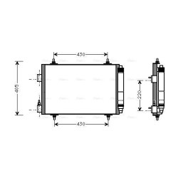 AVA AC Condenser AVA QUALITY COOLING CNA5192D OE Ref 6453.FP